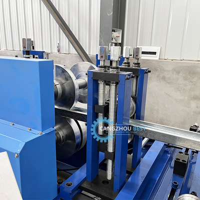 PLC Control C Z U Purlin Roll Forming Machine Гидравлическое пробивание и резка