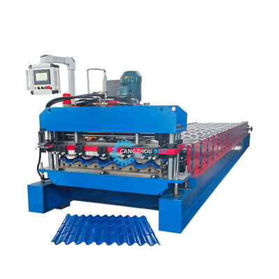 Стеклянная крышечная плитка для формования ролика 3KW PLC управление 8-12 м/мин