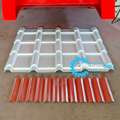 Euro Tile Roofing Sheet Roll Forming Machine 0,4-0,6 мм Сталь