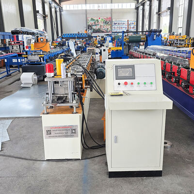 Galvanized Steel Hat Channel Purlin Roll Forming Machine with Hydraulic Punching 