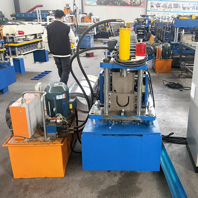 Steel Profile Fast Change Casstte C U Purlin Roll Forming Machine Two Functions 