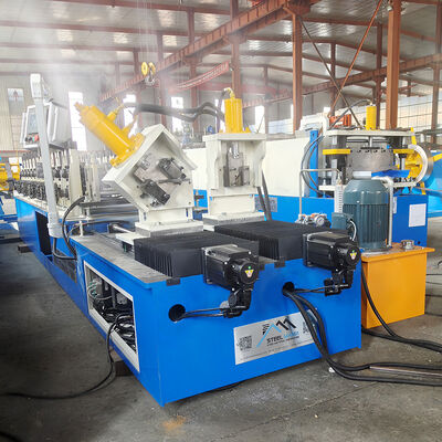 Мексика Poular Profile Высокоскоростная двухлинейная профилегибочная машина для производства шпилек и гусениц